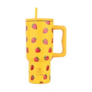 ΘΕΡΜΟΣ STRAW TUMBLER XL SAVE THE AEGEAN 900ml BERRY BRIGHT