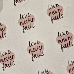 Love Never Fails 4 ΜΙΚΡΑ ΑΥΤΟΚΟΛΛΗΤΑ