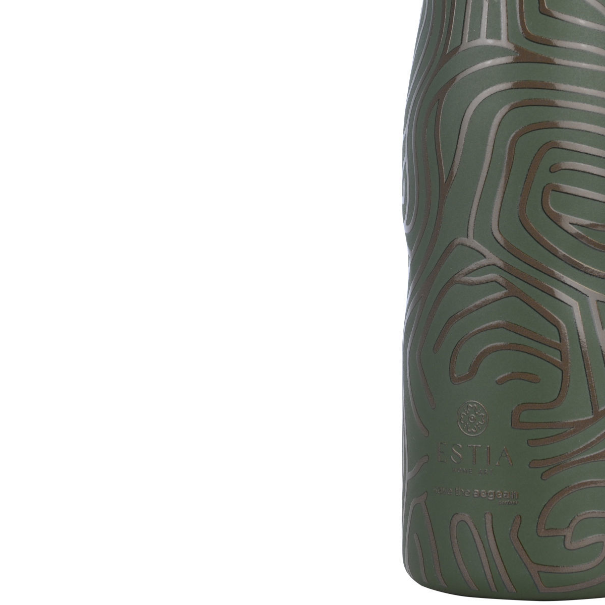 ΘΕΡΜΟΣ TRAVEL FLASK SAVE THE AEGEAN 500ml OLIVE FLOW - Image 2