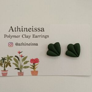 Athineissa Handmade Small Green Earings