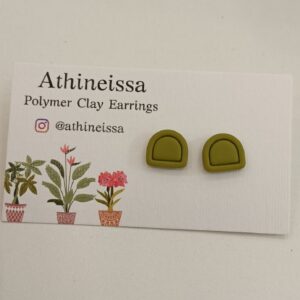 Athineissa Handmade Small Olive Earings