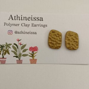 Athineissa Handmade Small Golden Earings
