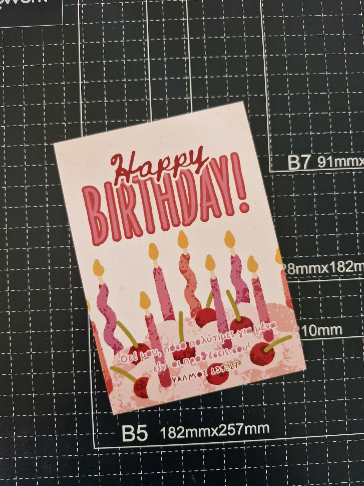 Happy Birthday (Ψαλμός 139:17)
